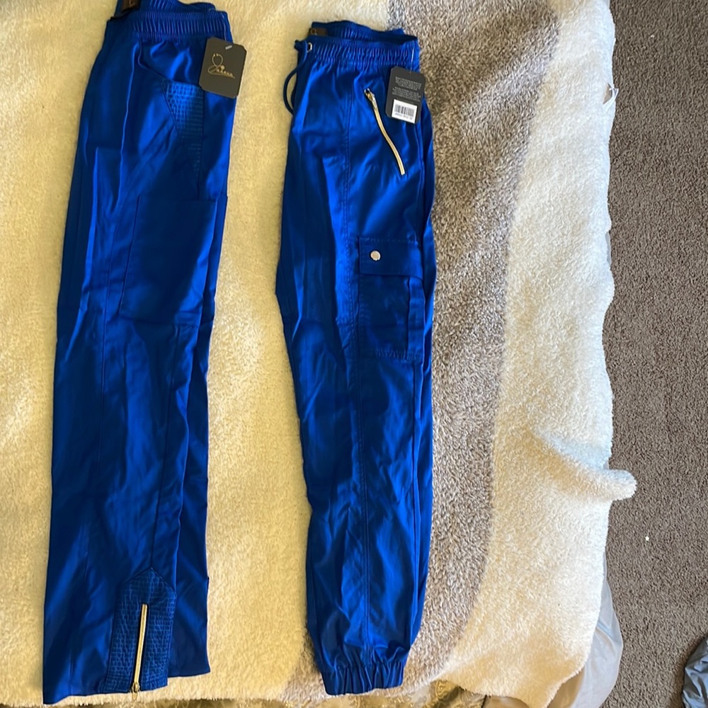 2 Pairs of New Royal Blue Jaanuu Scrubs New with Tags